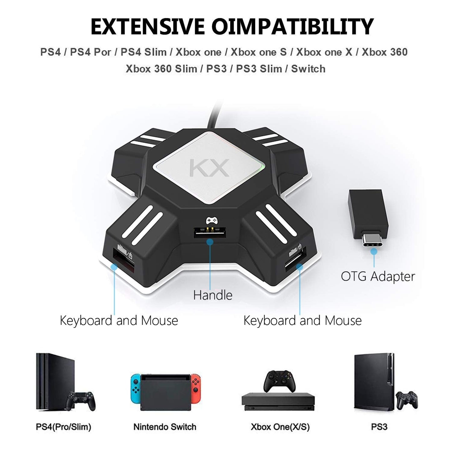 Connect X Gaming Keyboard and Mouse Adapter