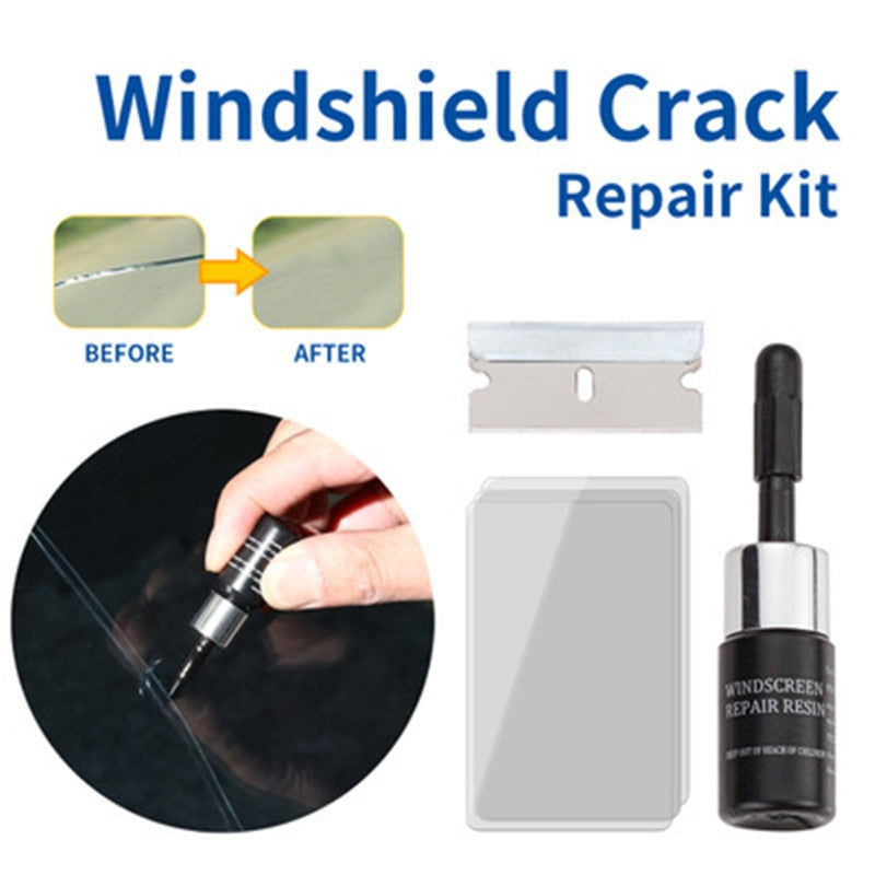 Auto Glass Windshield Repair Resin Kit 5 Bottles Set