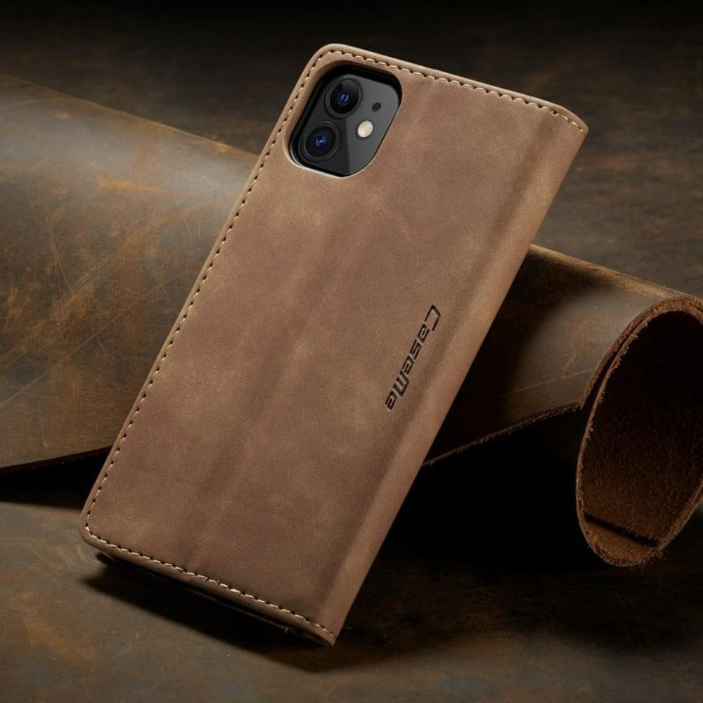 Luxury Magnetic Flip Wallet Case for iPhone 7, 8, X, 11, 12, 13, 14