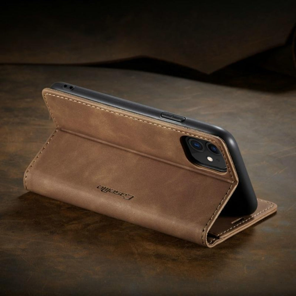 Luxury Magnetic Flip Wallet Case for iPhone 7, 8, X, 11, 12, 13, 14