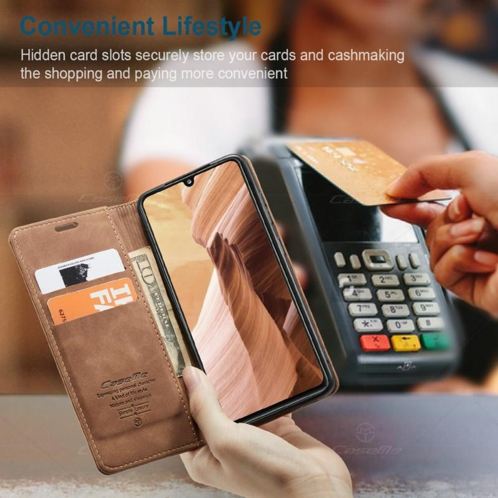 Luxury Magnetic Flip Wallet Case for iPhone 7, 8, X, 11, 12, 13, 14