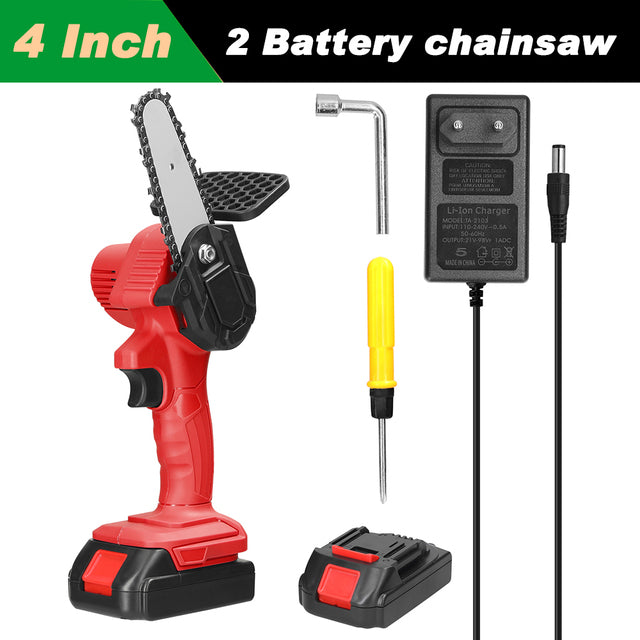 Portable 4 Inch Mini Electric Mini Electric Chain Saw Gardening Tool