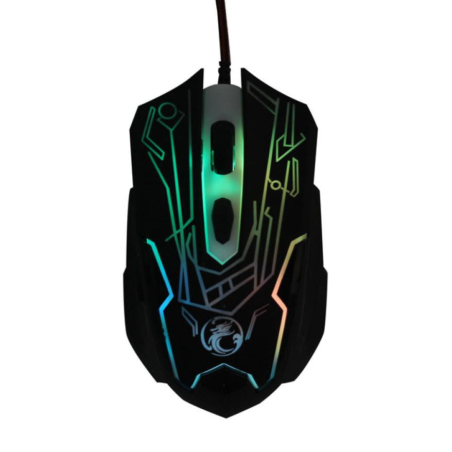 USB Optical Wired Mouse Gaming 6D Button 2000DPI For Laptop PC