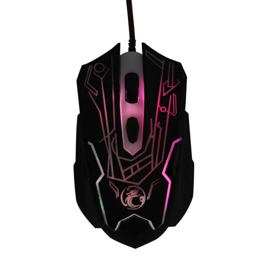 USB Optical Wired Mouse Gaming 6D Button 2000DPI For Laptop PC