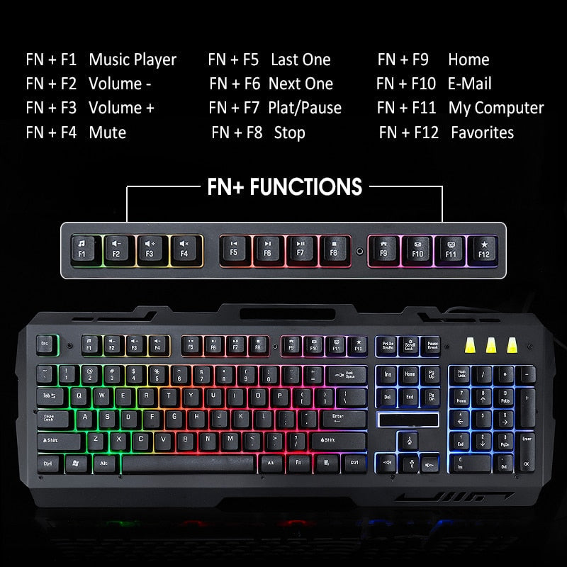 Ninja Dragons Premium NX900 USB Wired Gaming Keyboard and Mouse Set
