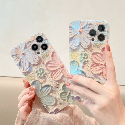 Floral Theme Phone Case for iPhone