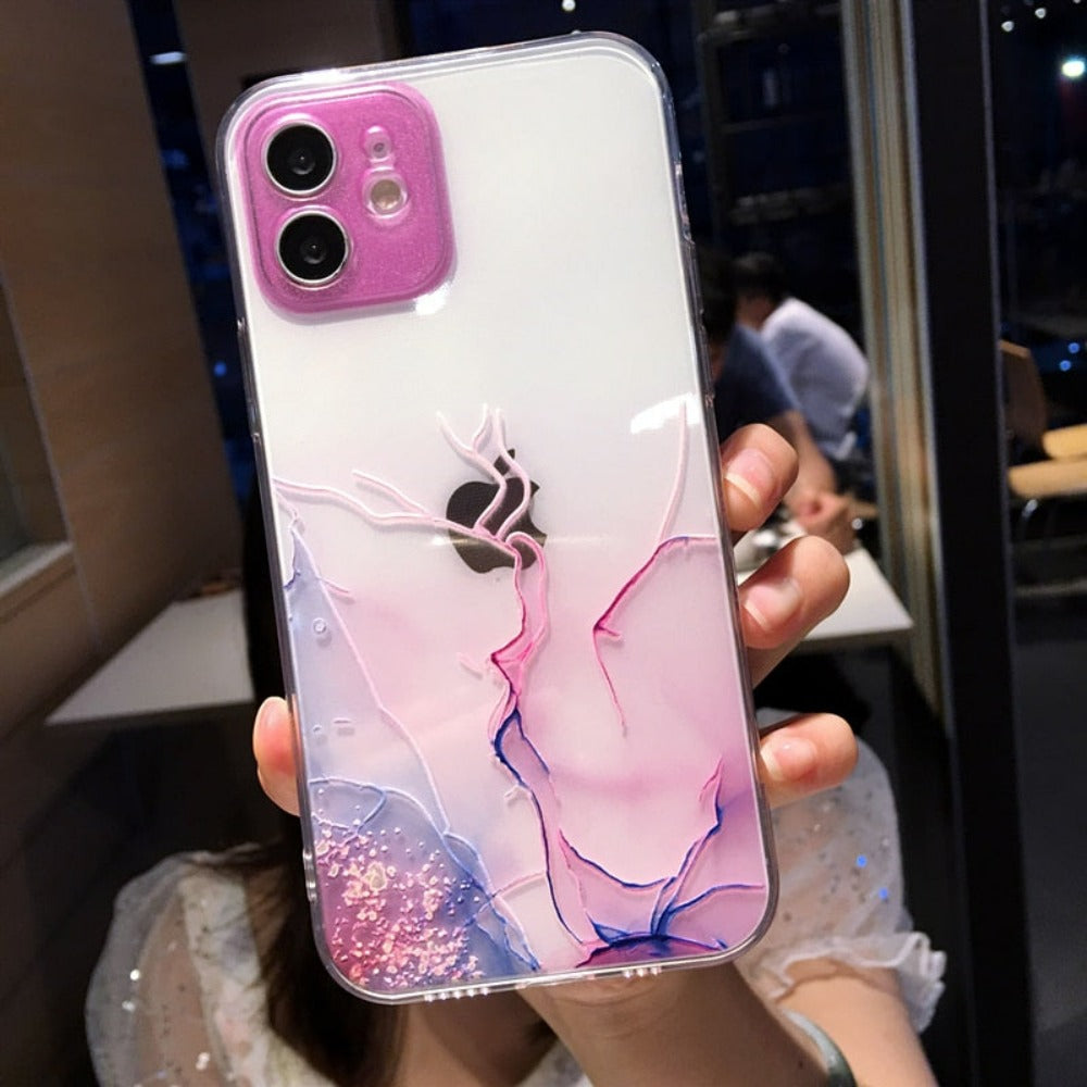 Watercolor Clear Phone Case For IPhone