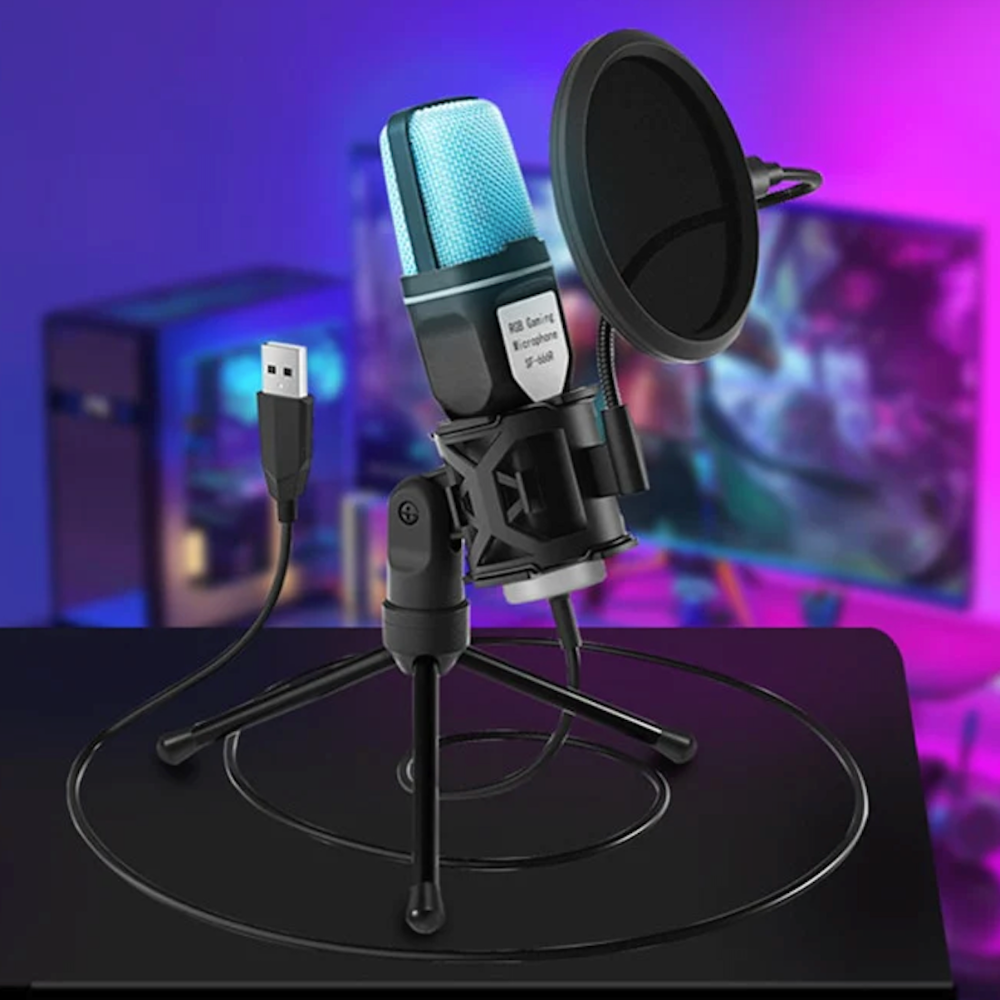 RGB Gaming Desktop Microphone