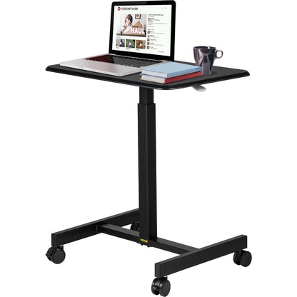 Adjustable Laptop Rolling Desk With Lockable Wheels