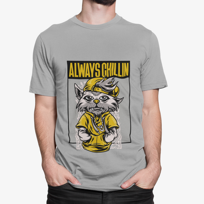 Mens Always Chillin Graphic T-Shirt