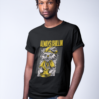 Mens Always Chillin Graphic T-Shirt