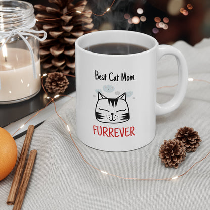 Best Cat Mom Furrever Mug