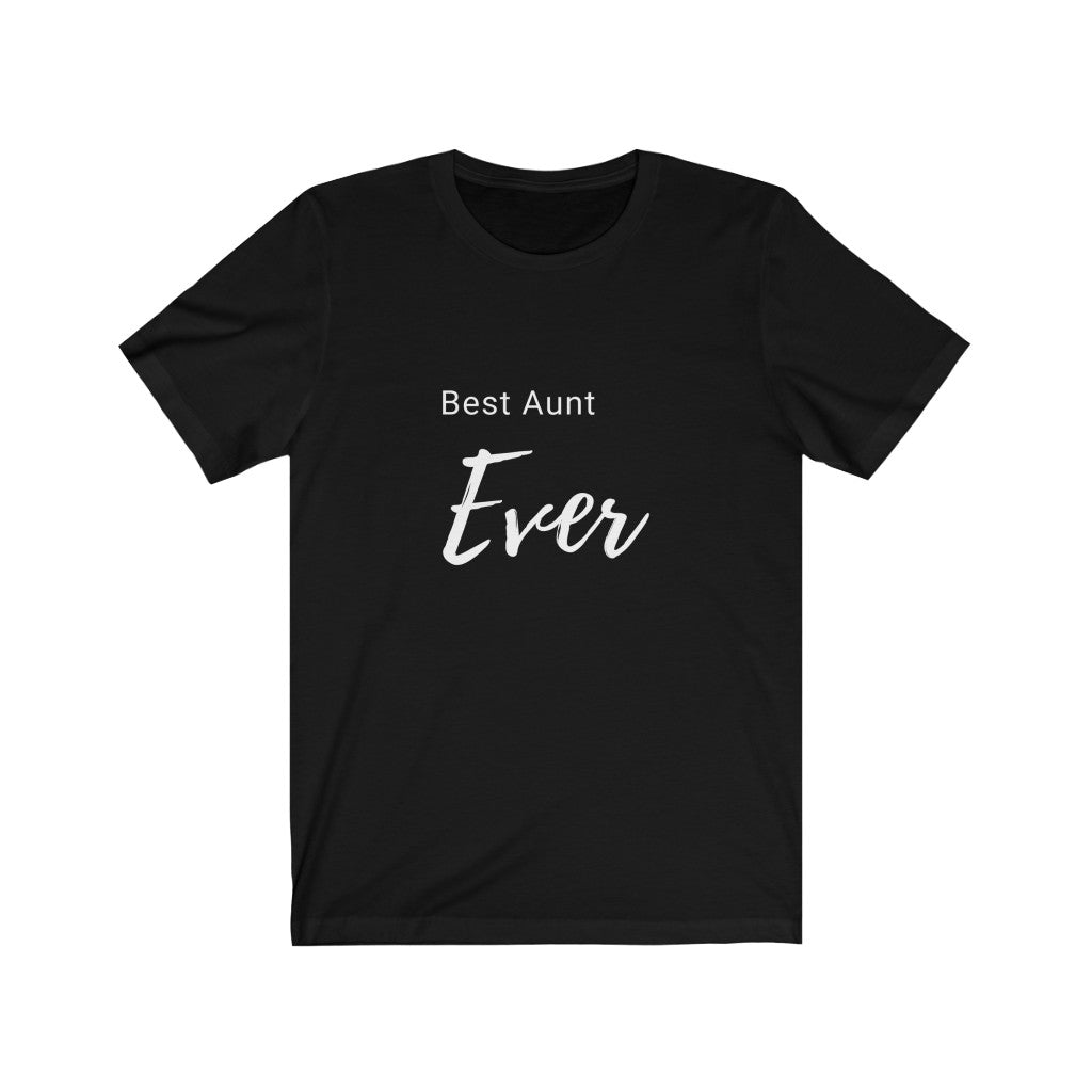 Womens Best Aunt Ever Black Logo T-Shirt