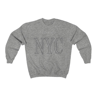 Womens Gray NYC Crewneck Sweatshirt