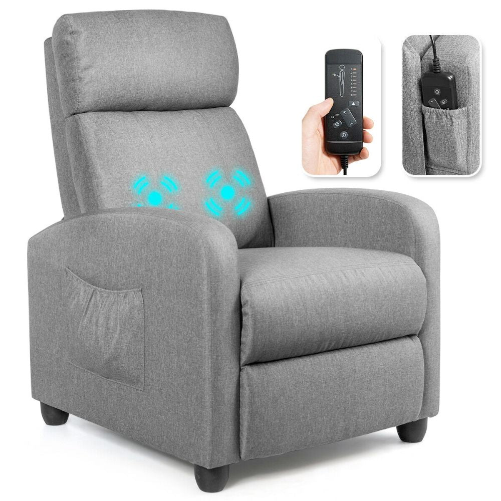 Reclining Massage Sofa Fabric Chair