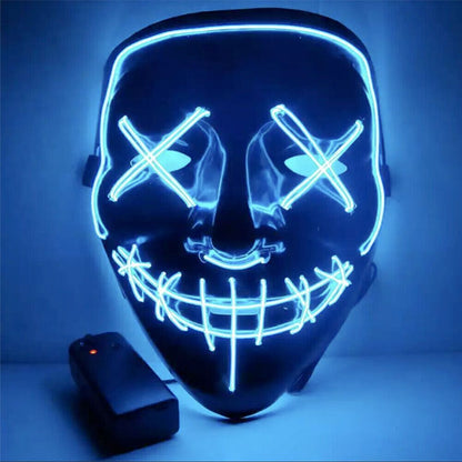 Holiday Costume Light Up LED X Stitch Mask