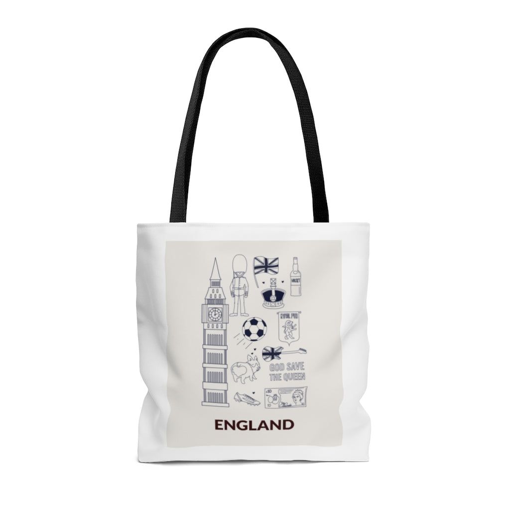 Symbols of ENGLAND Everyday Shopper Tote Bag Medium