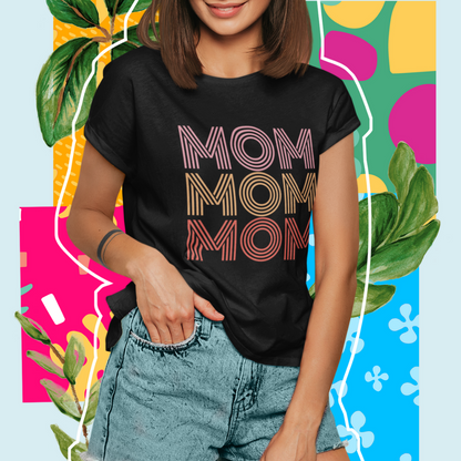 Womens Mom Logo T-Shirt