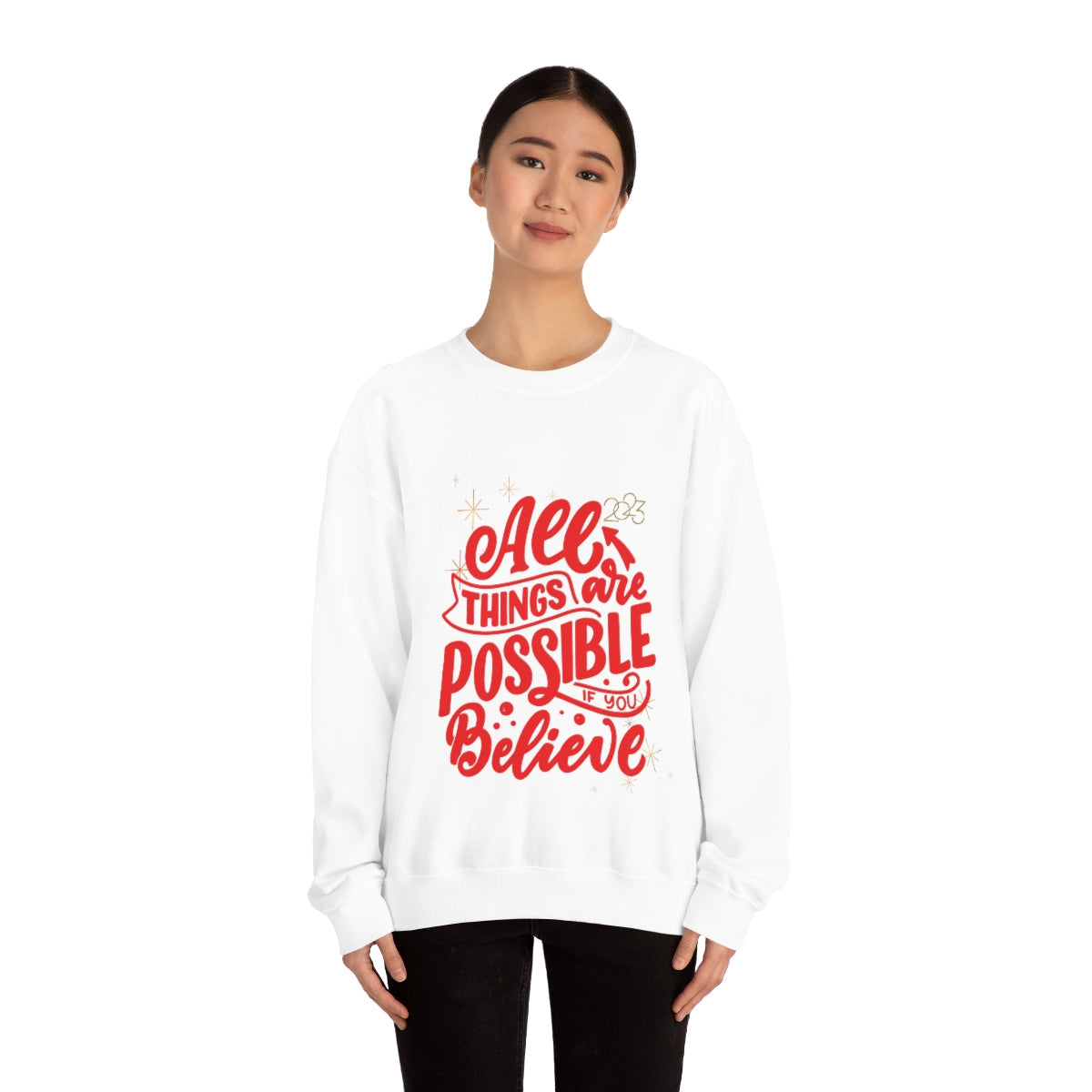 Womens Positive Message Sweatshirt