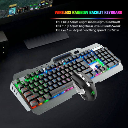 Ninja Dragon V1X PRO Wireless Metal Gaming Keyboard and Mouse Set