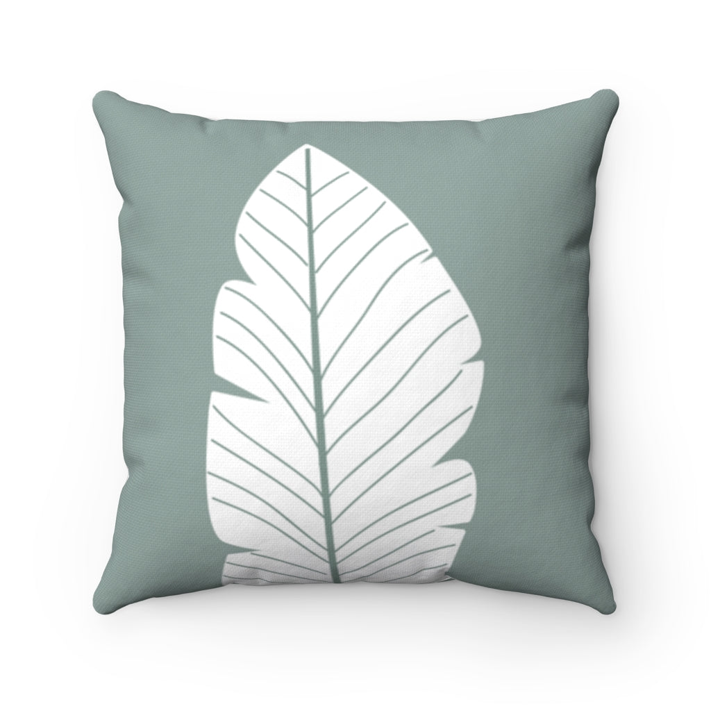 Abstract Green Leaf Double Sided Cushion Home Decoration Accents - 4 Sizes