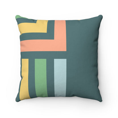 Color Block Green Cushion Home Decoration Accents - 4 Sizes