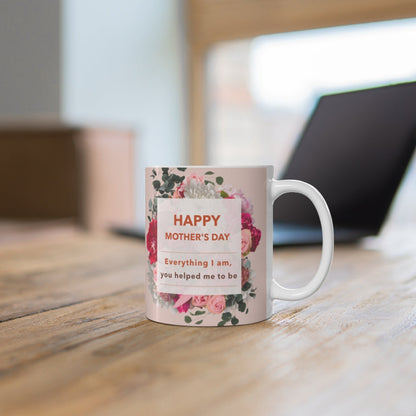 Happy Mother's Day Floral Theme Mug 11oz