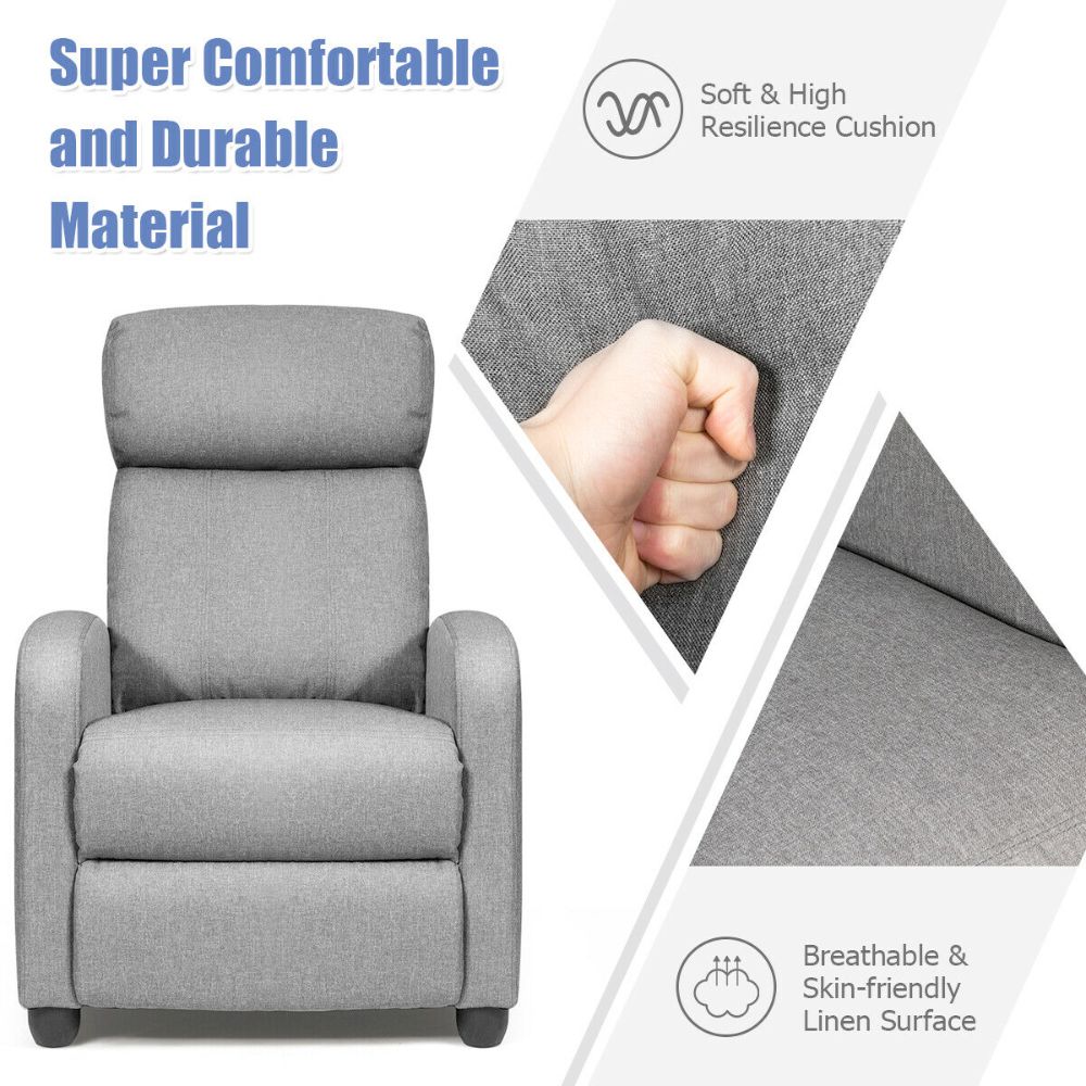 Reclining Massage Sofa Fabric Chair