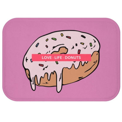 Love Life Donuts Bath Mat
