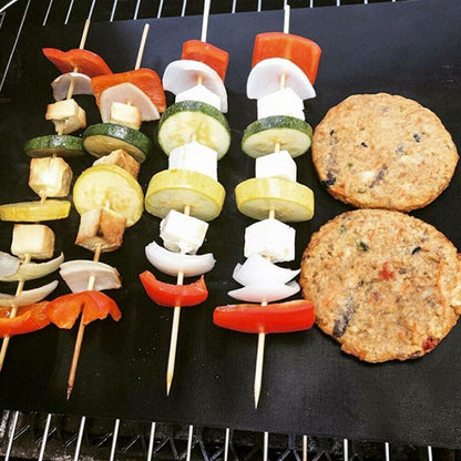 Reusable Non Stick BBQ Meat Grill Mats 5 Pieces