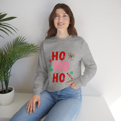 Womens Ho Ho Ho Holiday Sweatshirt