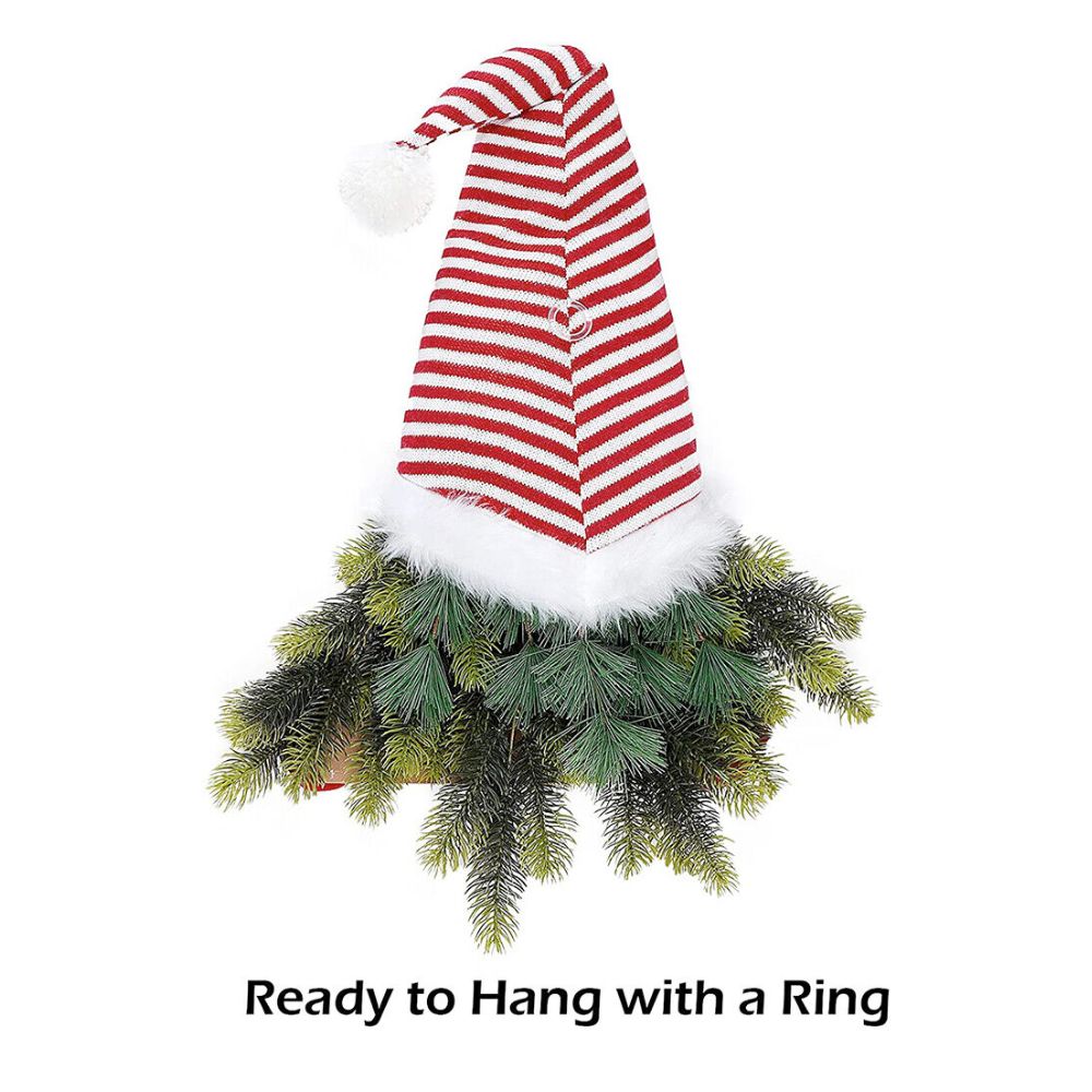 Holiday Hanging Gnome Wreath Decor