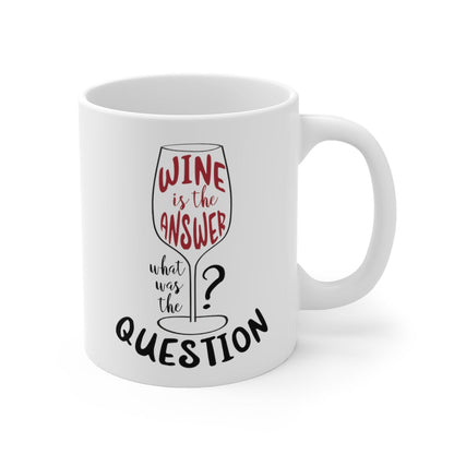 Wine is the Answer, What Was the Question? Mug