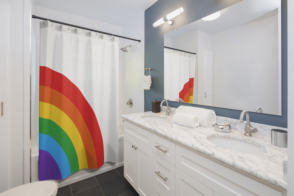 Rainbow Shower Curtains Home Decor