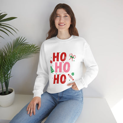 Womens Ho Ho Ho Holiday Sweatshirt