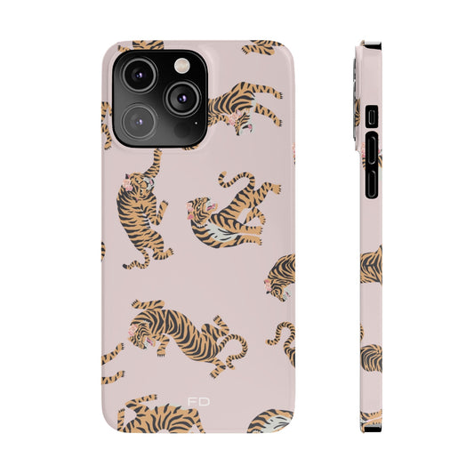 Leopard with Roses Slim Case for iPhone