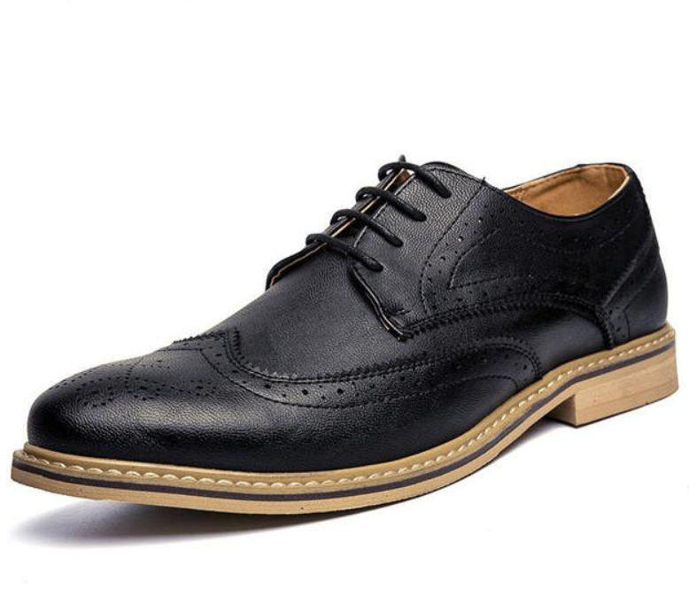 Mens British Style Lace Up Oxford Shoes