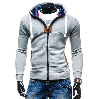 Men's Casual Zipped Up Hoodie Jacket