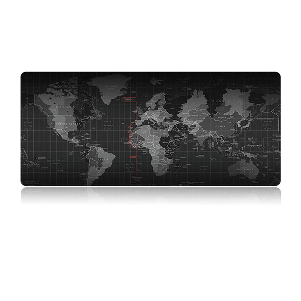 Ninja Dragon Gaming Large Mouse Pad Anti Slip with World Map