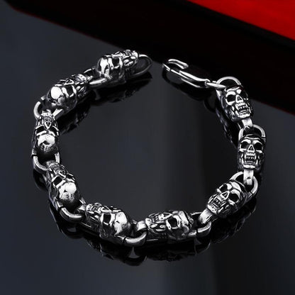 Bothic Skull Chain Bracelet
