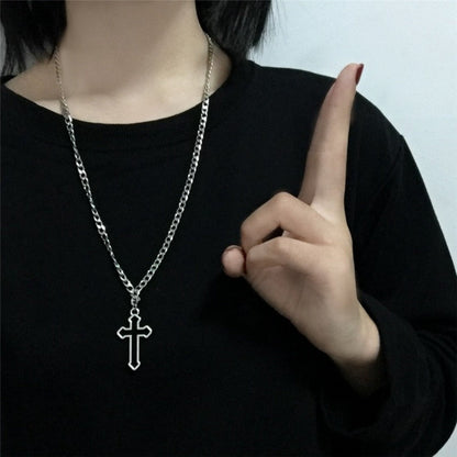 Womens Cross Theme Pendant Necklace