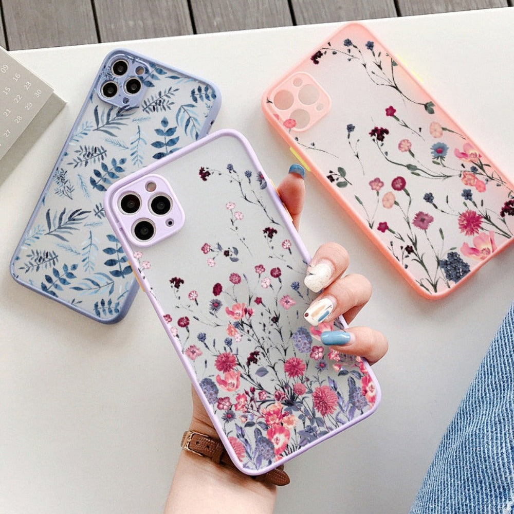 Floral Hard Cover iPhone Case