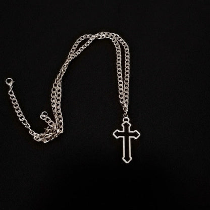 Womens Cross Theme Pendant Necklace