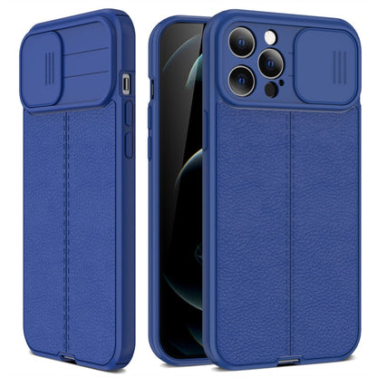 Leather Protective Case with Camera Protector for iPhone