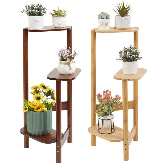 Indoor Bamboo 3 Tier Plant Stand