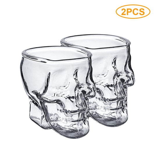 2 PCS Skull Theme Glass