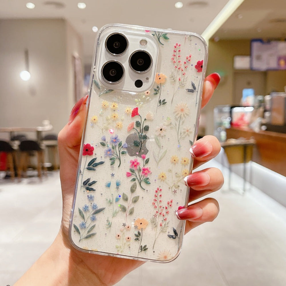 Floral Bouquet Soft Silicone Case for iPhone