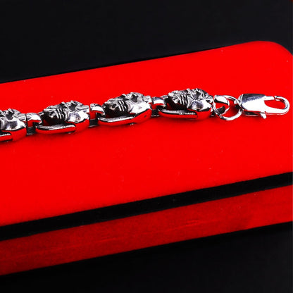 Bothic Skull Chain Bracelet