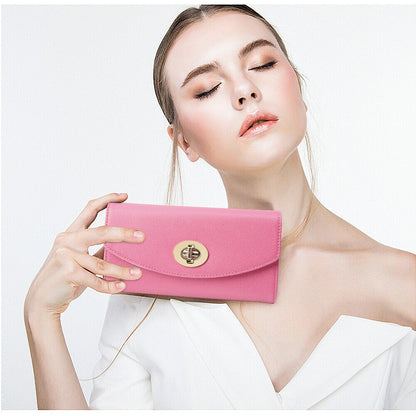 Premium Vegan Leather Cell Phone Stand Case and Wallet Clutch