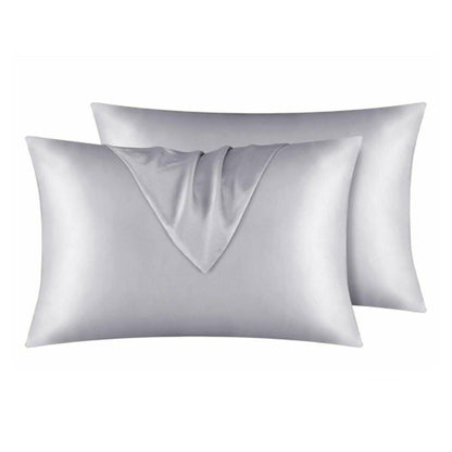 Satin Silk Anti-Aging Pillowcase for Skin & Hair - 2 Pcs